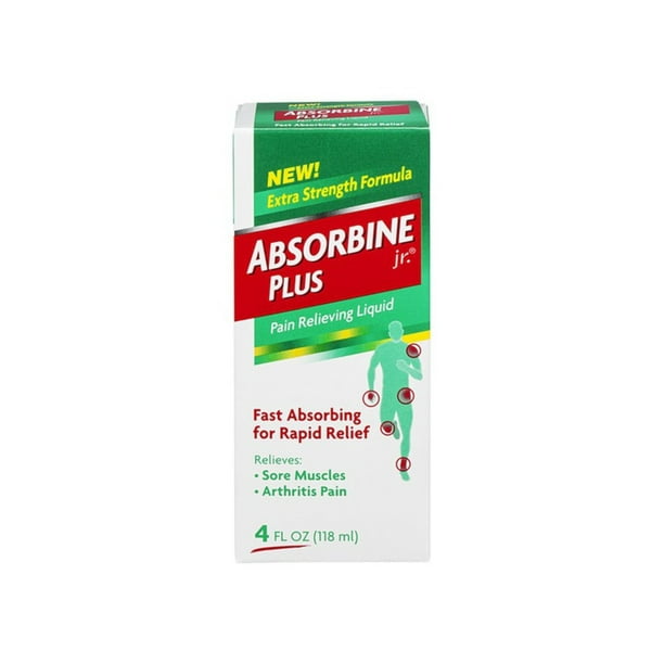Absorbine Jr. Plus Extra Strength Pain Relieving Liquid 4 oz Walmart