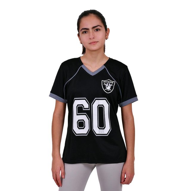 Playera Mujer NFL Talla M Negro Raiders