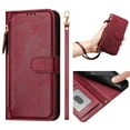 thumbnail image 3 of For Samsung Galaxy Case,Solid Color Zipper Flip Wallet PU Leather with Stand and 7 Card Slot Phone Case For Samsung Galaxy S25 S24 S23 S22 S21 S20 A12 A13 A14 A15 A16 A06 A36 A26 A56 A54 A32 A34 A33, 3 of 30