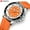 Orange, variant on CURREN 8448 Men Orange Blue Quartz Silicone Sports Watch Casual Luminous Hands Wristwatch