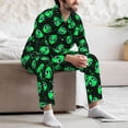 thumbnail image 7 of Goofa Green Monster for 2-piece Loungewear Set Men’s Sleepwear Set Soft PJs Cozy loungewear Comfy Sleep Set Winter Pajamas-Large, 7 of 7