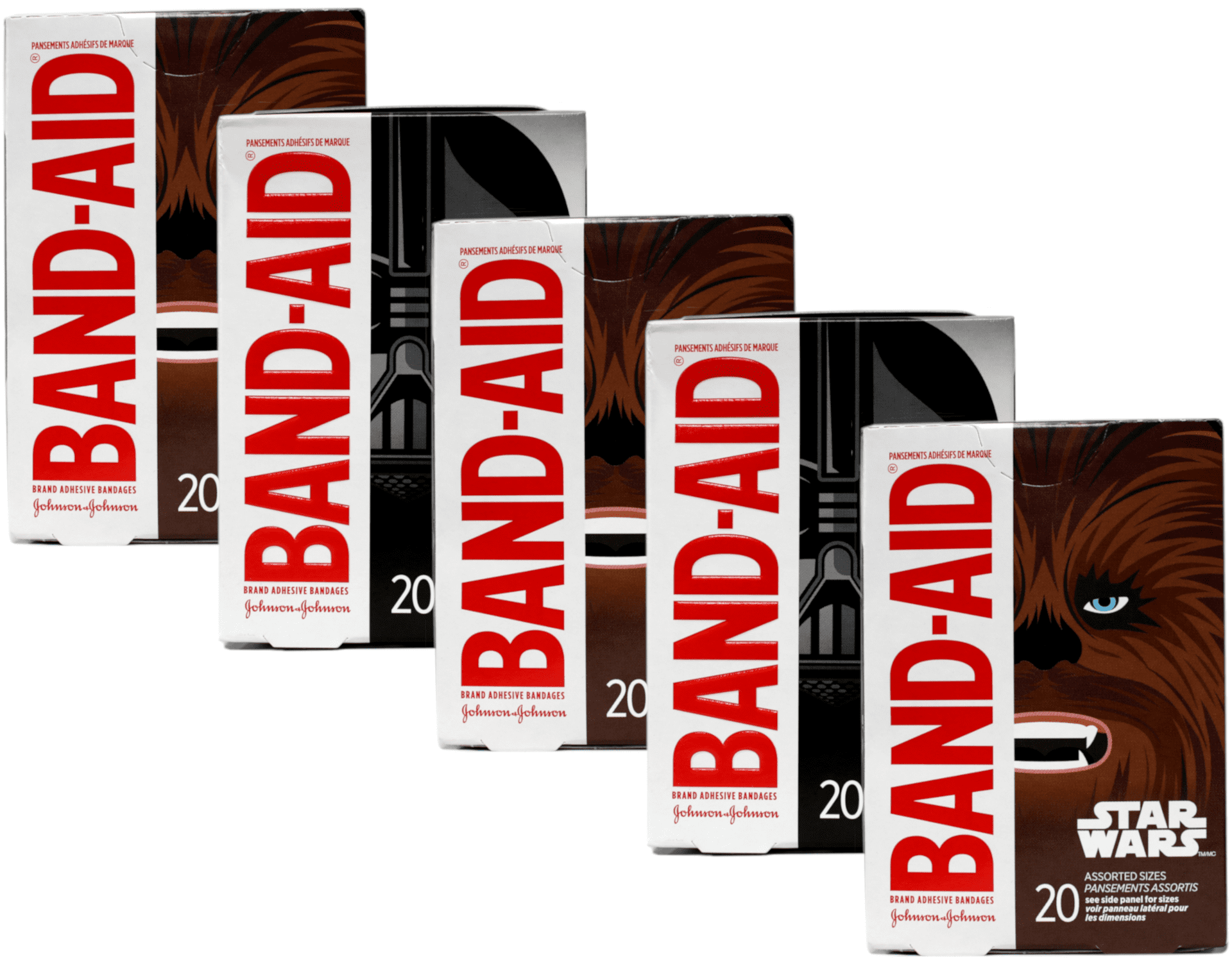 Band-Aid Adhesive Bandages, Star Wars, 20 each Pack of 5