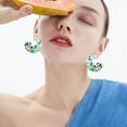 thumbnail image 5 of Personality pop exaggerated C-shaped earrings, 5 of 5