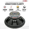 thumbnail image 2 of 5 Core 12 Inch Subwoofer 400W Car Audio Woofer 4 Ohm Replacement Deep Bass Component Loud Speaker, 2 of 13