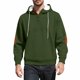 thumbnail image 2 of pstuiky camisas de manga larga para hombre, Blusa informal y moderna de color liso con capucha y botones de manga larga para hombre Tops casuales para hombres l, 2 of 5