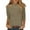 CW23-Khaki, variant on Lumtrix 3/4 Sleeve Tops For Women Loose Fit Mock Neck Cute Shirts Casual Layering Basic Tees Loose Fit Pullover Blouse Green M