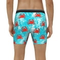 thumbnail image 2 of Men's Boxer Briefs, Crab Swims In The Ocean Soft and Breathable Mens Underwear Boxer Briefs With Widen Waist, 2 of 5