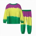 thumbnail image 5 of KPOPLK Toddler Baby Boy Clothes Carnival Print Long Sleeve Sweatshirt Pullover Tops and Jogger Pants Cute Fall Winter Outfit(5-6 Years,), 5 of 7