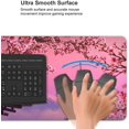 thumbnail image 4 of Japanese Cherry Blossom Flower Gaming Mouse Pad XL, Extended Large Mouse Mat Desk Pad, Stitched Edges Mousepad, Long Nonslip Rubber Base Mice Pad, 31.5 X 11.8 Inch, 4 of 6