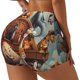 thumbnail image 1 of Fotbe Animal Filled Noahs Ark Shorts Sin Costuras – Shorts Deportivos de Cintura Alta para Mujer, Elásticos para Gimnasio, Yoga, Running o Ciclismo-Medium, 1 of 8