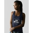 thumbnail image 2 of So Fortunate You Are My Dad Racerback Tank Women -Image by Shutterstock, Female x-Large, 2 of 4
