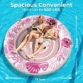 thumbnail image 3 of Tumbona inflable para bronceado Float POOLACC 6 en 1, color rosa, 3 of 8