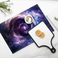 thumbnail image 4 of Bahomeck Placemats Set Of 4 Rectangle Linen Cotton Placemats For Dining Table Fade Resistance Washable Heat Resistant，18*12Inch,Ethereal Swirl Of Cosmic Energy With Vibrant Purples And Blues, 4 of 4