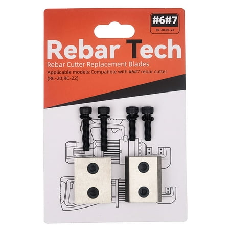 

Rebar Cutter Block (20/22mm) Replacement Jaw Blades 1 pair