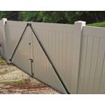 thumbnail image 4 of Vinyl Wood Fence Fully Adjustable Telescoping Gate Anti-Sag Brace Kit (Black (2 Pack)), 4 of 4