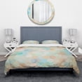 thumbnail image 3 of Designart 'Honeycomb Geometry in pastel Colored cluster' Modern & Contemporary Duvet Cover Set, 3 of 4