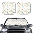 thumbnail image 2 of Saiise Dandelion for Foldable Car Sun Shades (2-Pack) Offer Sun Protection with an Easy-fold Design for Convenient Windshield Shading-Medium, 2 of 6