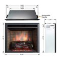 thumbnail image 4 of PuraFlame EF42D Electric Fireplace Insert, Fire Crackling Sound, Remote, 750/1500W, Black, 23", 29.3 lbs, 4 of 6