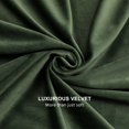 thumbnail image 2 of Cortinas Benedeco de terciopelo verde para dormitorio, 132 x 228 cm de ancho, 2 paneles, 2 of 8