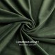 thumbnail image 2 of Cortinas Benedeco de terciopelo verde para dormitorio, 132 x 228 cm de ancho, 2 paneles, 2 of 8