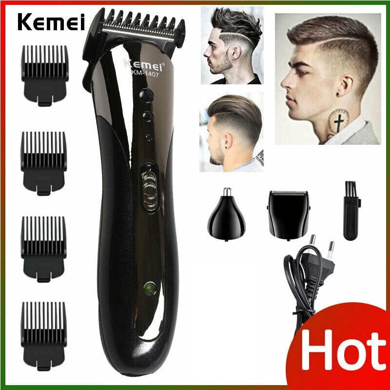 Men New Professional Hair Clippers Trimmer Kit Hair Barber ...