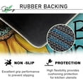 thumbnail image 4 of Spring Summer Bee Happy Kitchen Rugs Set of 2, Live Happy Sunflower Floral Blue Kitchen Mats Decor, Seasonal Floor Door Mat Home Decorations -17x29 and 17x47 Inch, 4 of 6