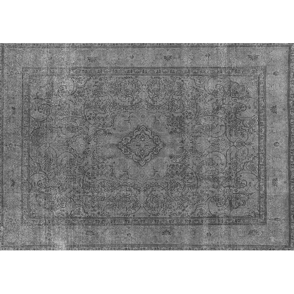 Ahgly Company Indoor Rectangle Oriental Gray Industrial Area Rugs, 6' x 9'