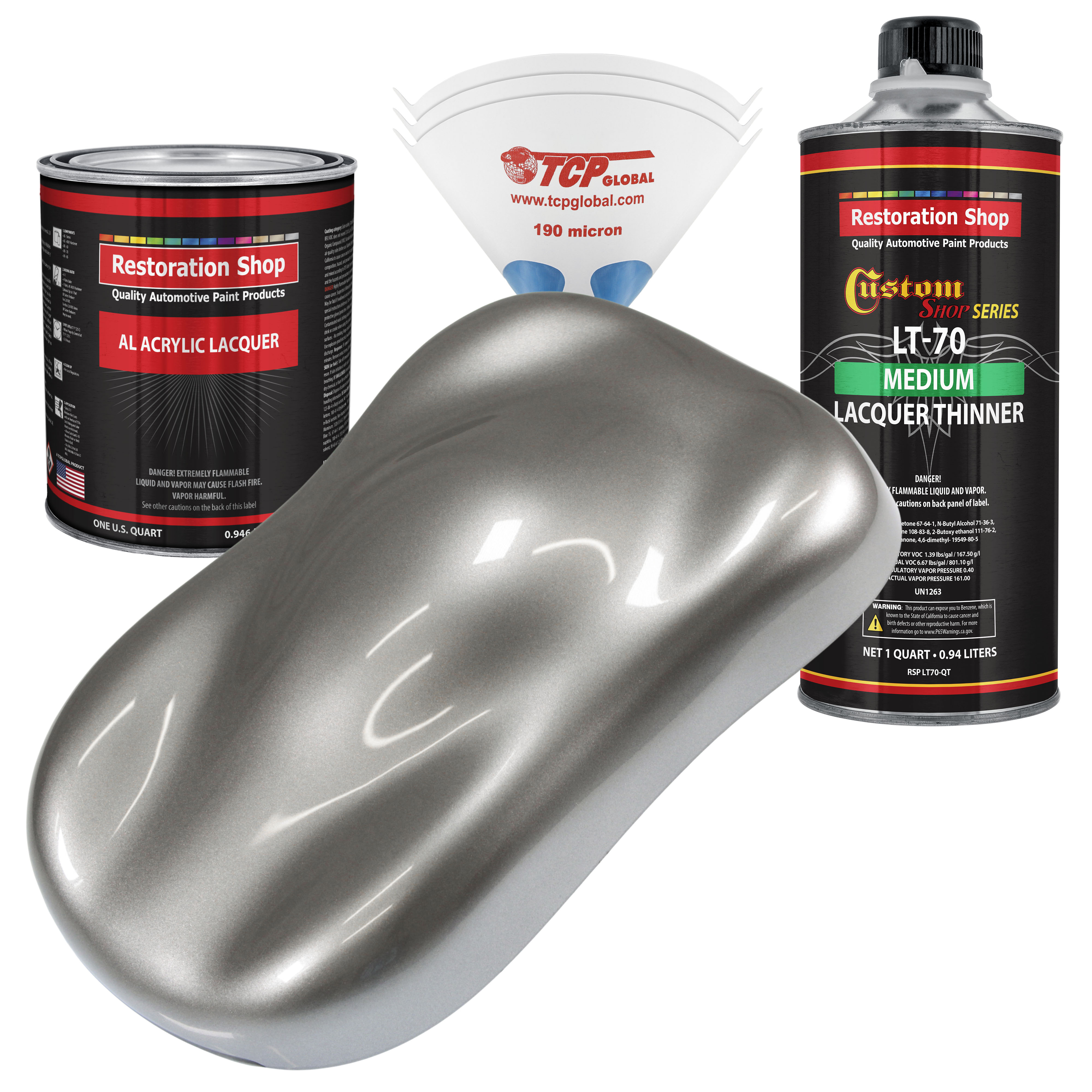 Restoration Shop Titanium Gray Metallic Acrylic Lacquer Auto Paint Restoration Shop Titanium Gray Metallic Acrylic Lacquer Auto Paint