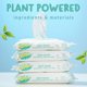 thumbnail image 2 of Toallitas para bebés Kinder by Nature de origen vegetal 100% biodegradables, 2 of 7