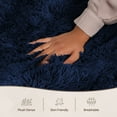 thumbnail image 3 of Moonlight20015 Area Rug 3x5ft non-slip Soft Fluffy Shaggy for Living Room Bedroom Décor Navy, 3 of 8
