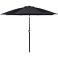 thumbnail image 3 of Outdoor 10FT Patio Umbrella Patio Market Umbrella with Crank Deep Red, 3 of 5