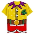 thumbnail image 2 of Tops para hombre, blusas y camisas de manga corta con cuello redondo para hombre, camiseta informal con cuello redondo y estampado para hombre, blusa de manga corta, blusa de poliéster para hombre, 2 of 4