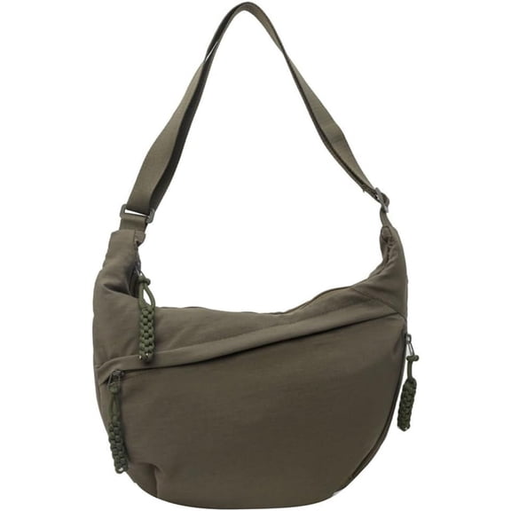 CoCoMangos Nylon Dumpling Shoulder Bag for Women Men Lightweight Tote Bag Multiple Pockets Cross Body Bag Messenger Bag