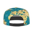 thumbnail image 4 of Fotbe World Map With Landmarks Flat Bill Visor Cap Classic Snapback Hat Polyester Foam Trucker Hat Trucker Cap Adjustable Baseball Cap, 4 of 9