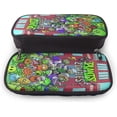 thumbnail image 4 of Plants VS Zombies Leather Pencil Case Big Capacity with Zipper Large Storage Pen Pencil Pouch Box Organizer Practical Bag Holder, 4 of 5