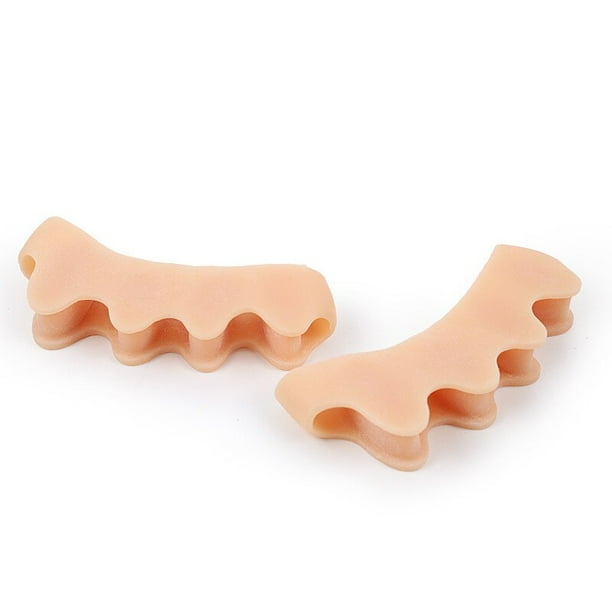 Protector de silicona para dedo del pie, separadores de dedo del pie, Alisador, Protector de juanete, alivio del dolor, cuidado de los pies, 5 colores