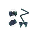 thumbnail image 2 of INSPIRE CHIC Father's Day Men's Chunky Stripes Pre-tied Bowties Satin Adjustable Bow Ties for Formal Wedding Green-Blue, 2 of 4