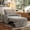 78''-Gray, variant on 3-in-1 Convertible Chair Sofa Bed, Space Saving 6-Position Recliner with Pillow, 330lbs Capacity, White