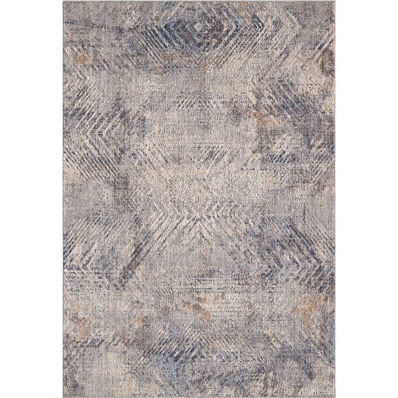 Woven Trends Rachel - 4545-21461 - Contemporary Style, Fulton Pattern, Pet & Family Friendly, Living Room, Kitchen, Office, Low Pile Polyester Area Rug in Blue - 2' x 3'