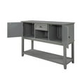 thumbnail image 3 of Buffet Sideboard Table Wood Console Table with Drawer,Cabinet and Bottom Shelf for Kitchen Room Bedroom Living Room- 45.2 Inch Gray, 3 of 7