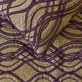 thumbnail image 4 of The HomeCentric King / Queen / Twin Plum Designer King 90"x18" Bed Runner With 2 Pillow Cover, Quilted Bed Scarf on Jacquard fabric - Plum Swirls, 4 of 4