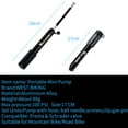 thumbnail image 5 of Bike Pump, 100 PSI Bicycle Pump for Electric Bike Tire Pump Mini Bike Air Pump Handheld Portable Bike Pump Universal Small High Pressure Ball Needle Accessories, 5 of 5