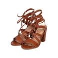 thumbnail image 5 of New Women Wild Diva Jamie-34 PU Open Toe Caged Lace Up Chunky Heel Sandal, 5 of 5
