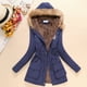 thumbnail image 2 of Chaqueta de algodón acolchada para mujer, abrigo informal ajustado con capucha, Parkas acolchadas, abrigo cálido, otoño e invierno, novedad de 2024, 2 of 4