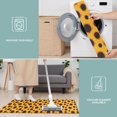 thumbnail image 6 of Yellow Black Dot Sunflower Pattern Kitchen Rugs Sets Of 3,Kitchen Runner Rugs Non Skid Washable,Decorative Kitchen Floor Mats for Kitchen,Sink,Laundry,17"x30"+ 17"x47" + 17"x59", 6 of 6