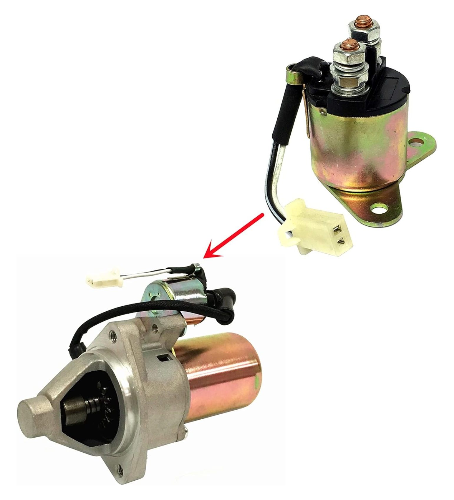 Starter W/ 2-Wire Plug For Predator 7250W 9000W 420cc for A-ipower SUA9000E SUA10000EC SUA12000E for WGen6000 WGen7500DFc WGen9500DFc WGen9500DF WGen9500 WH10000DF Generator