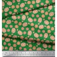 thumbnail image 2 of Soimoi Cotton Voile Fabric Leaves & Dahlia Floral Decor Fabric Printed Yard 42 Inch Wide, 2 of 3