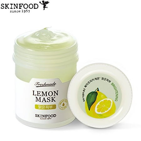 Skinfood FRESHMADE Lemon Facial Mask, Vitamin C Brightening & Moisturizing Gel Type Wash-off (90 (Best Skinfood Wash Off Mask)