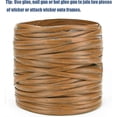 thumbnail image 3 of Wicker Repair Kit 37m 120ft Wicker Repair Supplies Two-tone Gradient Dark Brown With Light Brown Stripes Plastic Rattan Material For Patio Chair Repai, 3 of 4