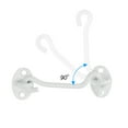 thumbnail image 4 of Uxcell 4 Inch Hook Eye Latch, Carbon Steel Privacy Hook and Eye Latch Gate Latch Lock, White, 4 of 5
